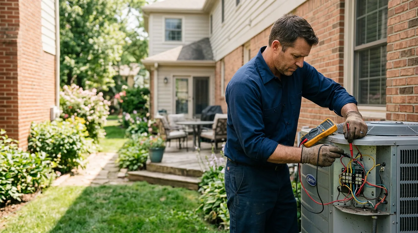 HVAC technician working near Sugar Land, TX